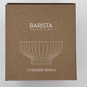 Nespresso limited edition Barista Collection Dessert Bowls. Set of 2 never used